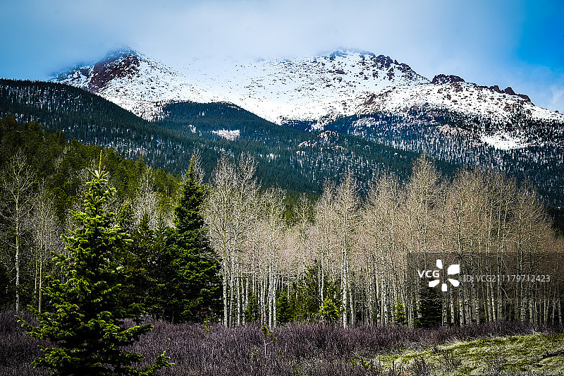 科罗拉多州派克峰图片素材