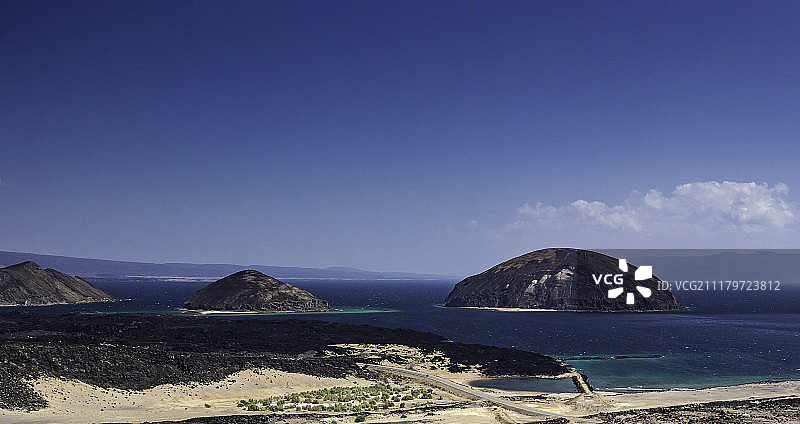 吉布提塔朱拉湾和古贝特景观图片素材