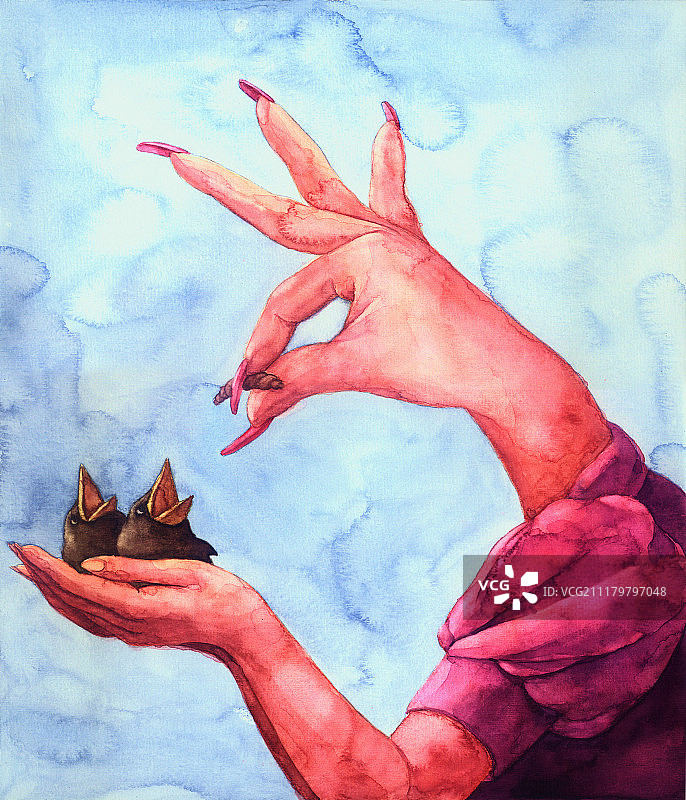 画里有话-养育图片素材