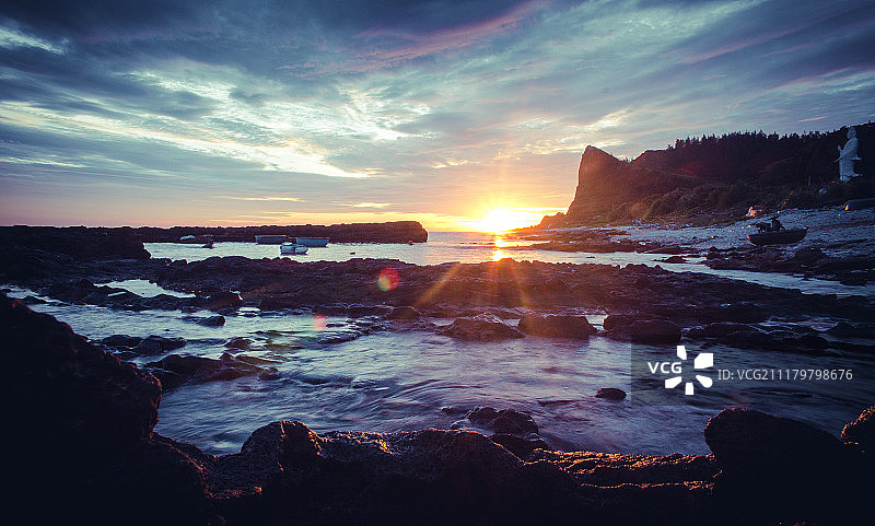 越南李山岛的日出图片素材