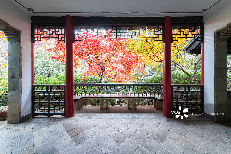 亭子秋色图片素材