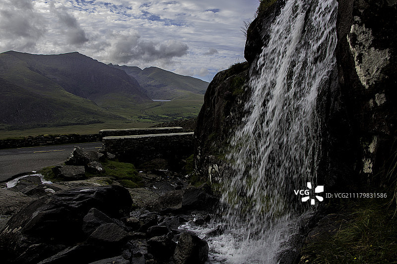 康纳山口的瀑布图片素材
