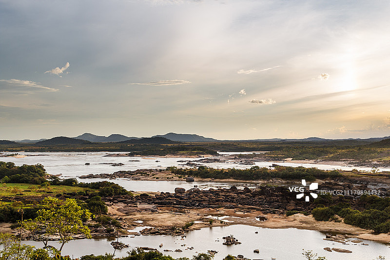 奥里诺科河日落（01）图片素材