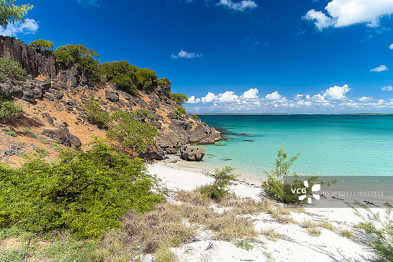 格鲁特岛北部地区的海岸线美景图片素材
