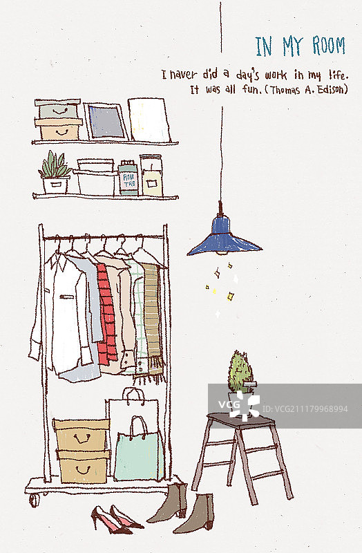 室内设计插画图片素材