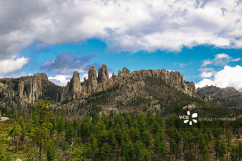 山脉景观全景图片素材