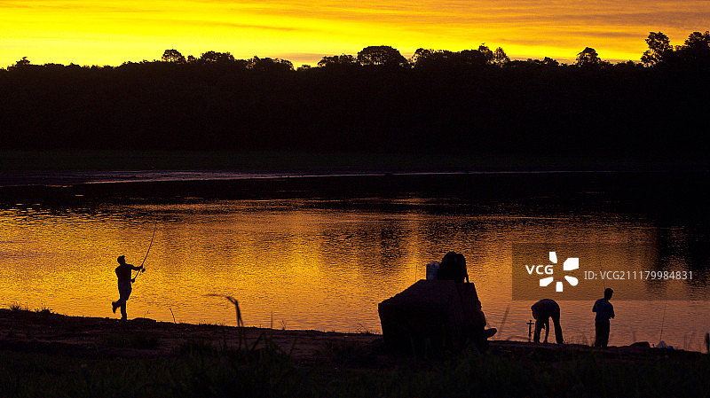 渔夫与阳光图片素材