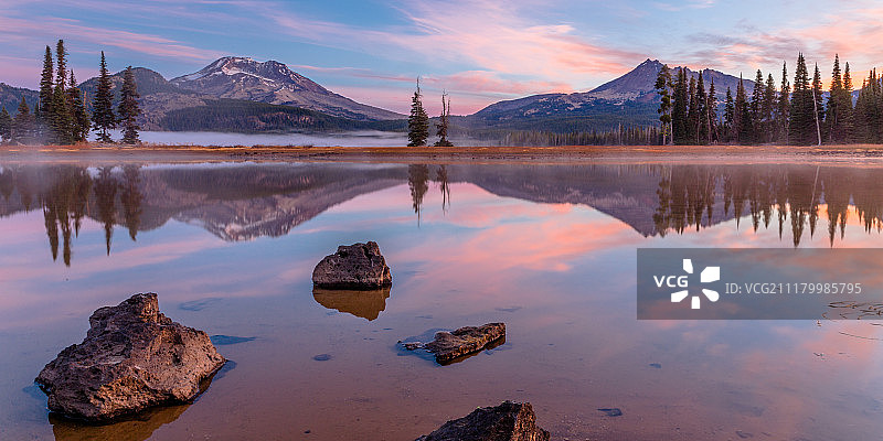斯帕克斯湖日出图片素材