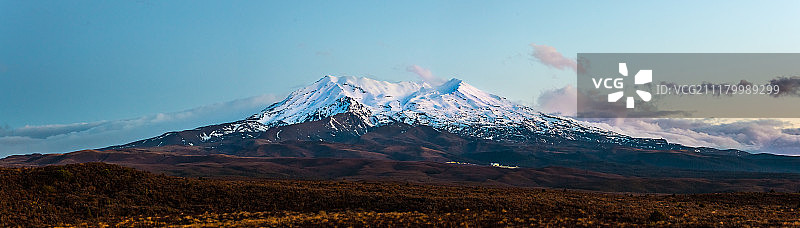 鲁阿佩胡山的日落图片素材