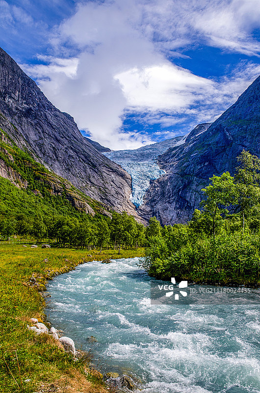 布里克斯达尔冰川图片素材