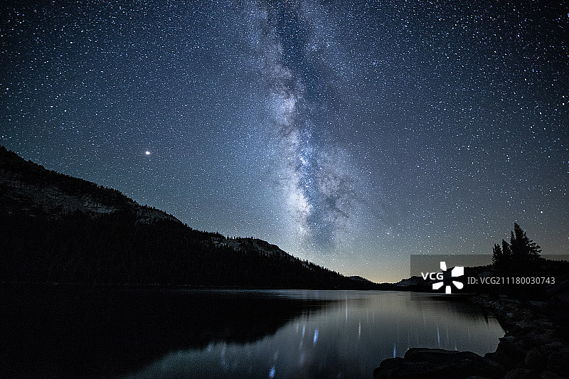 蒂奥加通道和莫诺湖图片素材