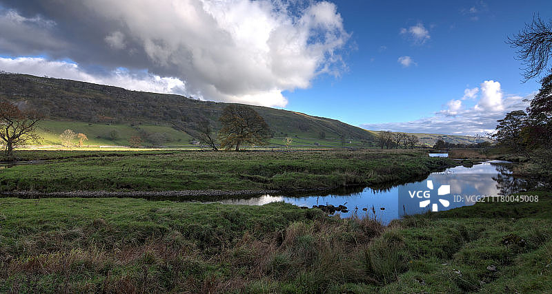 凯特尔韦尔附近的沃夫河图片素材