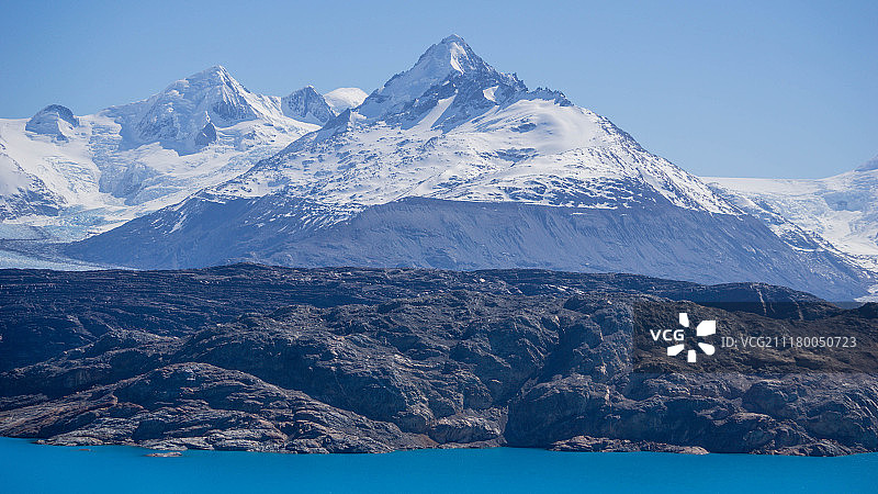 巴塔哥尼亚克里斯蒂娜庄园和乌普萨拉冰川图片素材