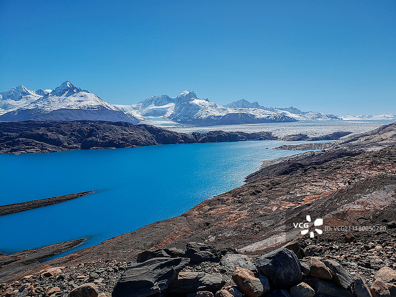 巴塔哥尼亚克里斯蒂娜庄园和乌普萨拉冰川图片素材