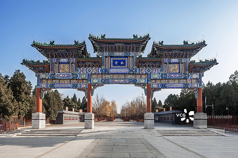 地坛公园牌坊图片素材