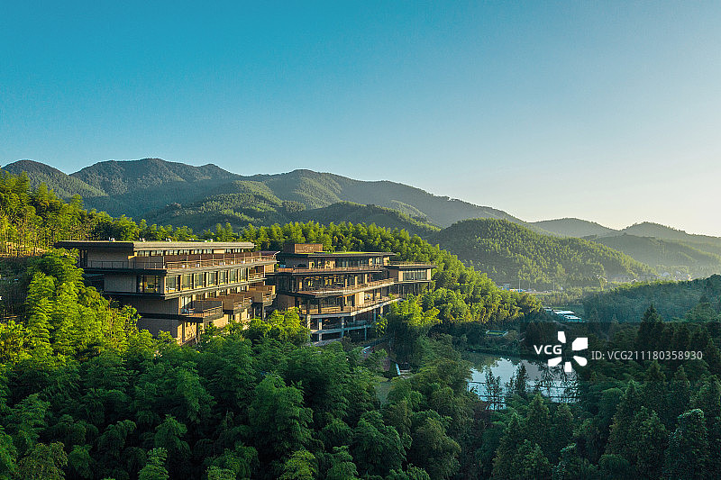 莫干山山间度假村酒店图片素材