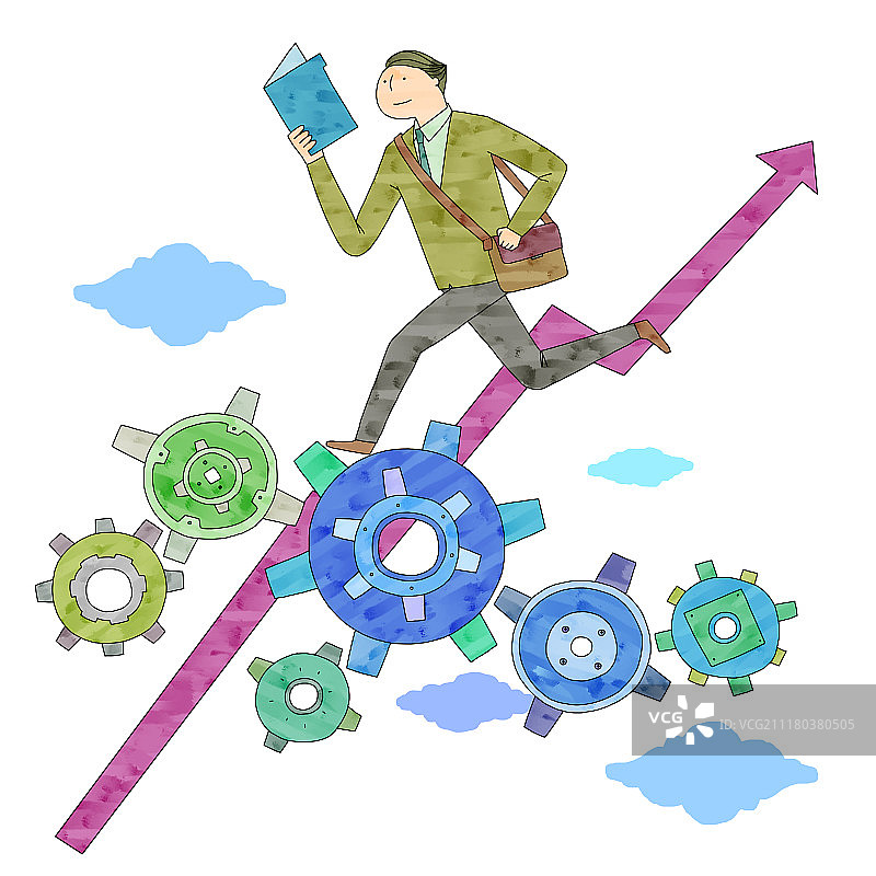 商人插图图片素材