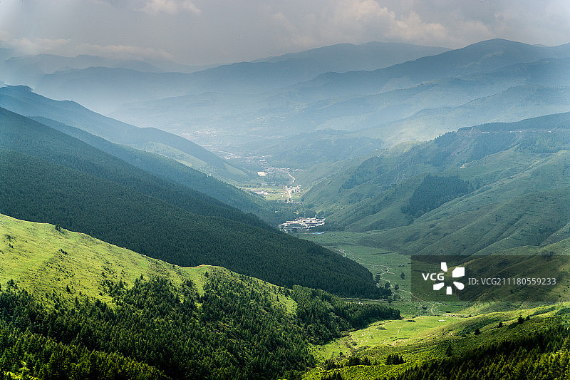 山西五台山景色图片素材