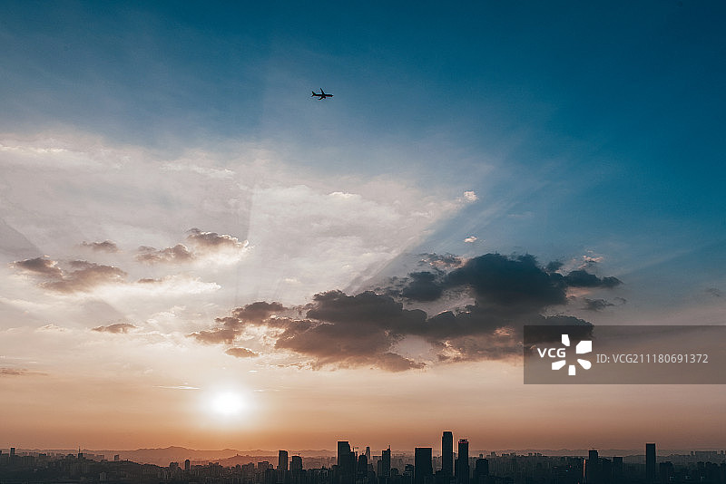 重庆天际线图片素材