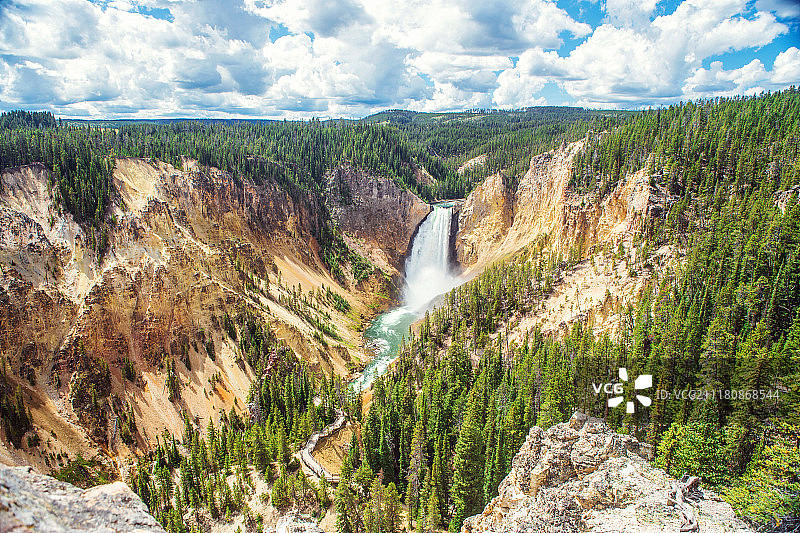 下瀑布图片素材