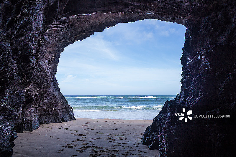 海滩洞穴图片素材