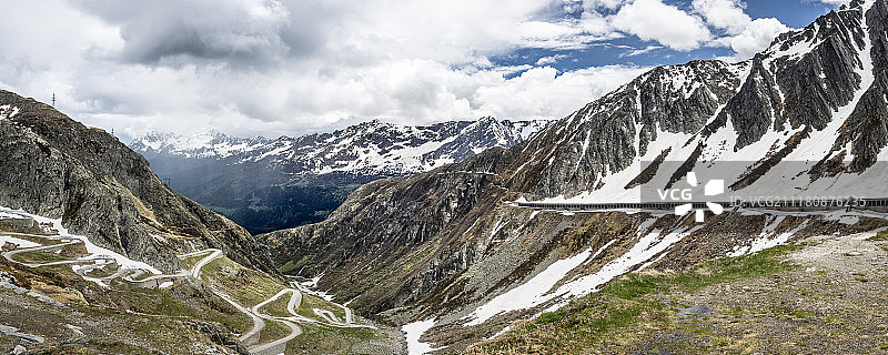 圣哥达山口全景图片素材
