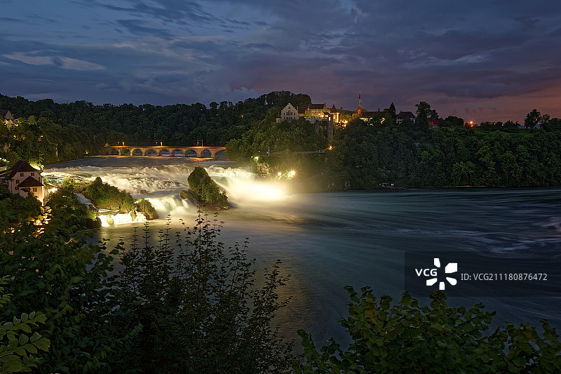 莱茵瀑布图片素材