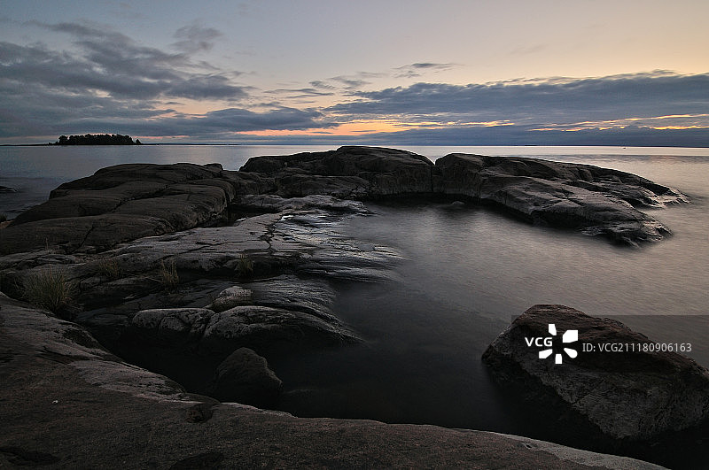 日落后的法伯达图片素材