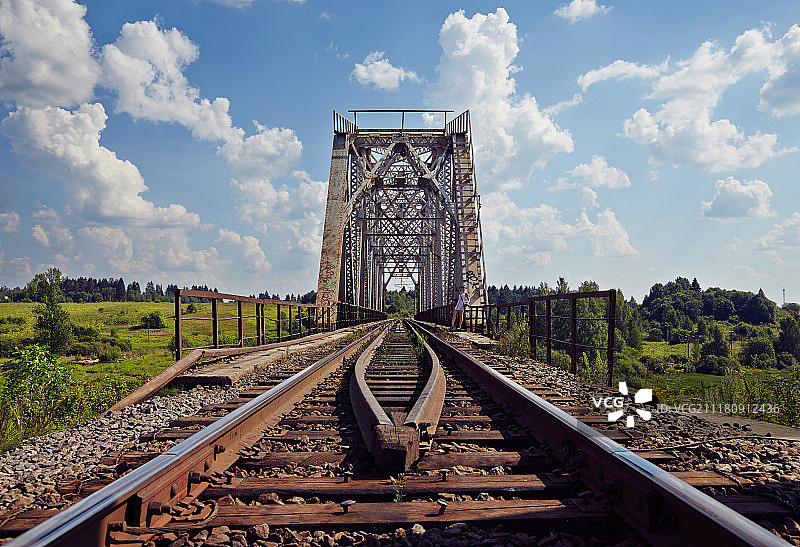 奥列杰什河上的桥梁图片素材