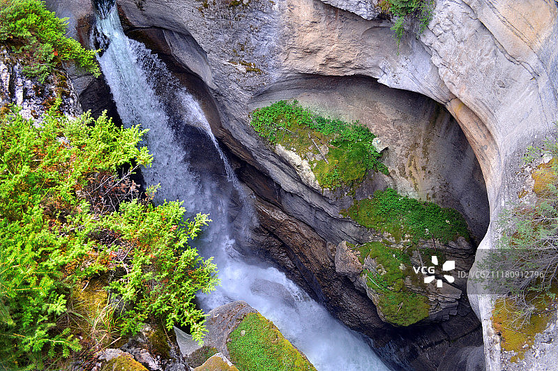 加拿大贾斯珀的玛琳峡谷图片素材
