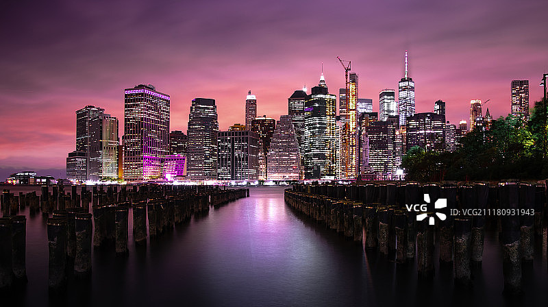 纽约的天际线图片素材