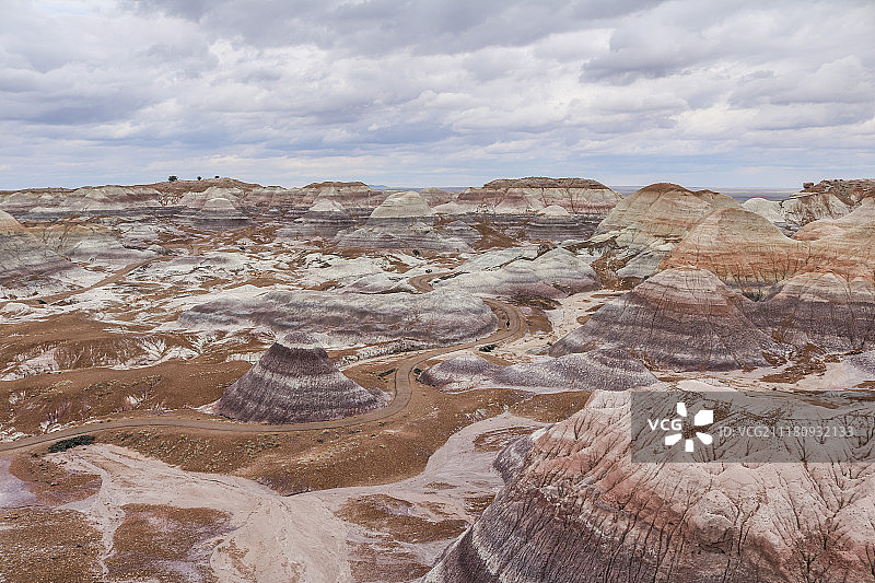 石化林国家公园的蓝 Mesa图片素材