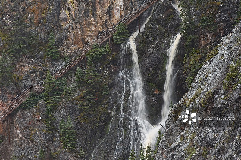 湿滑台阶图片素材
