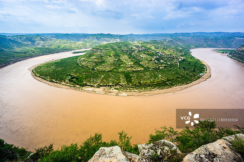 黄河乾坤湾景色图片素材