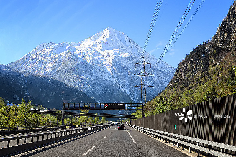瑞士公路图片素材