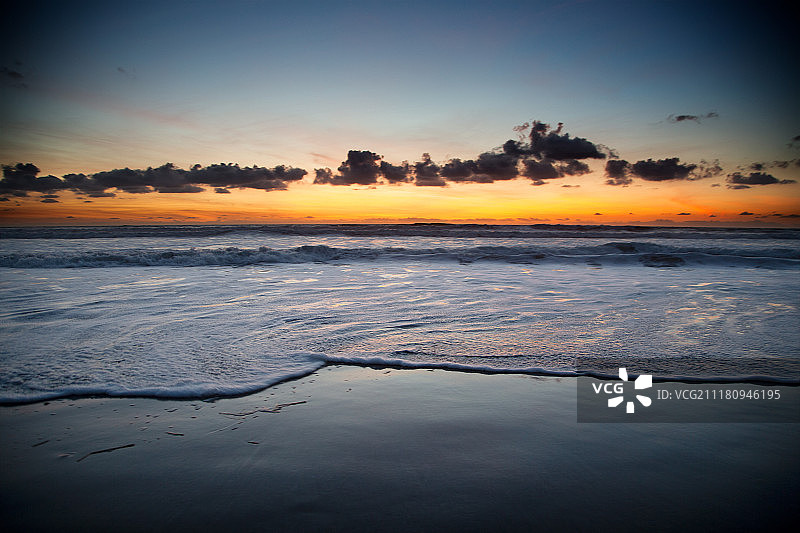 圣地亚哥太平洋日落高潮图片素材