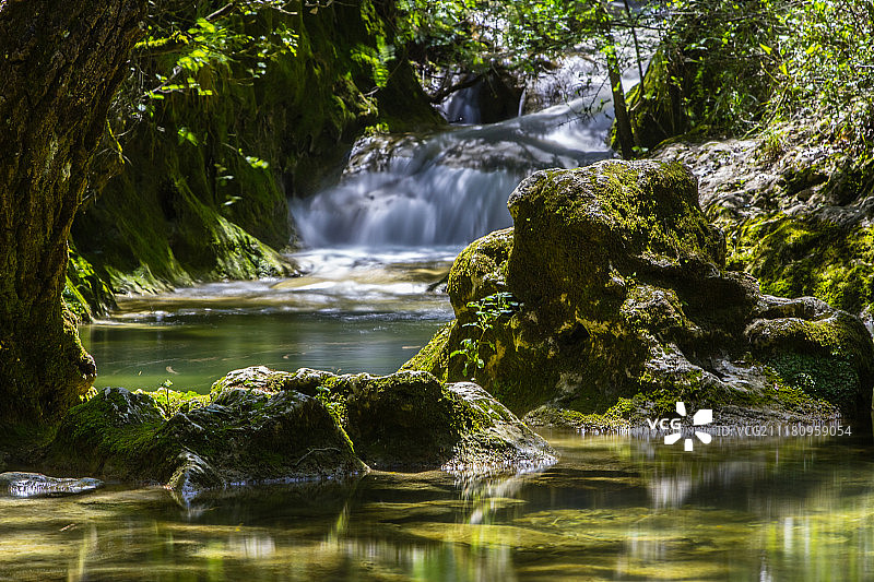 于沃诺河的源头图片素材