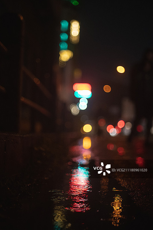 霓虹反射图片素材