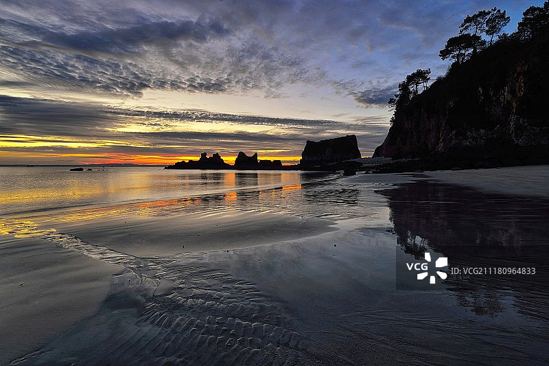 卡多尔角的日出之前图片素材