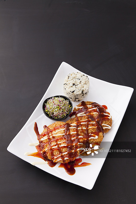 炸猪排图片素材