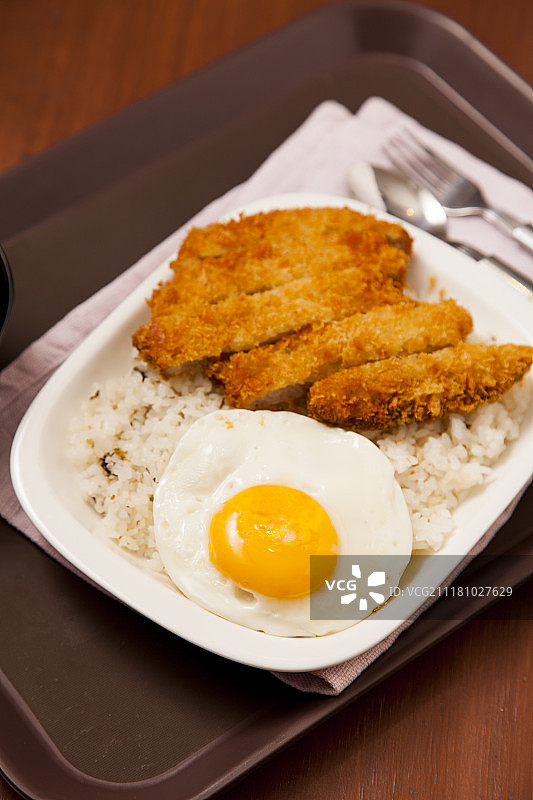 炸猪排图片素材