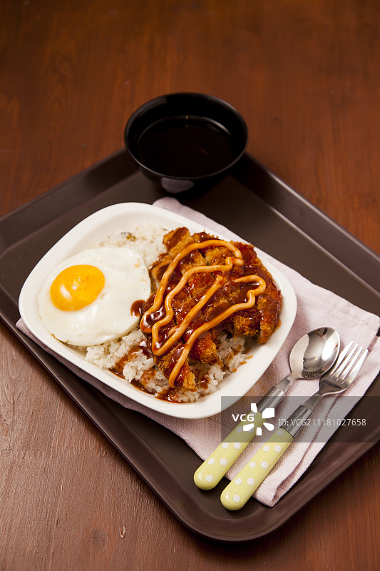 炸猪排图片素材