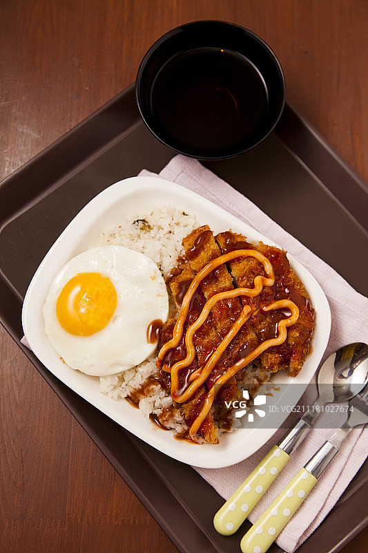 炸猪排图片素材