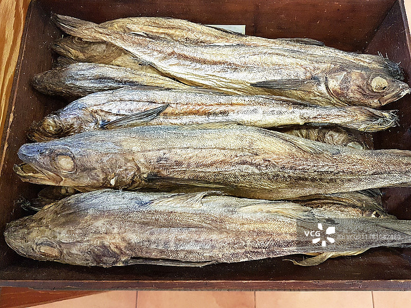 干鳕鱼，干货（腌制食品），干燥，鳕鱼图片素材