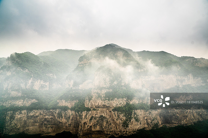 山西绵山风景区风光图片素材