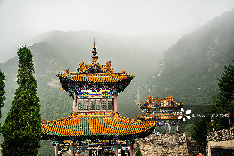 山西绵山风景区风光图片素材