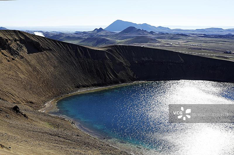 冰岛米湖克拉夫拉火山口图片素材