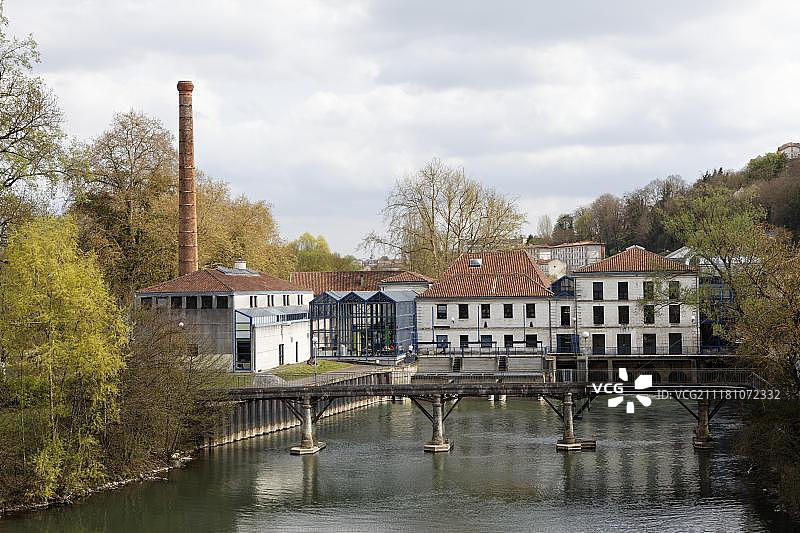 昂古莱姆纸博物馆和欧洲视觉艺术学院图片素材
