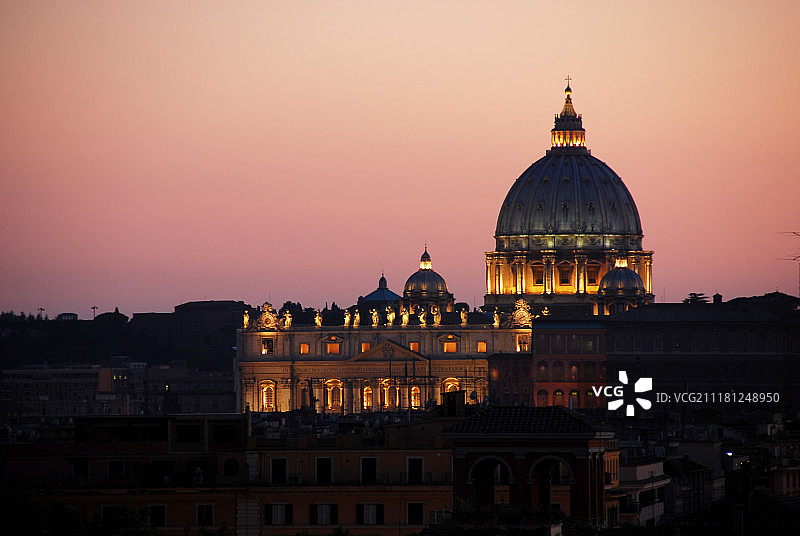 意大利罗马梵蒂冈圣彼得大教堂图片素材