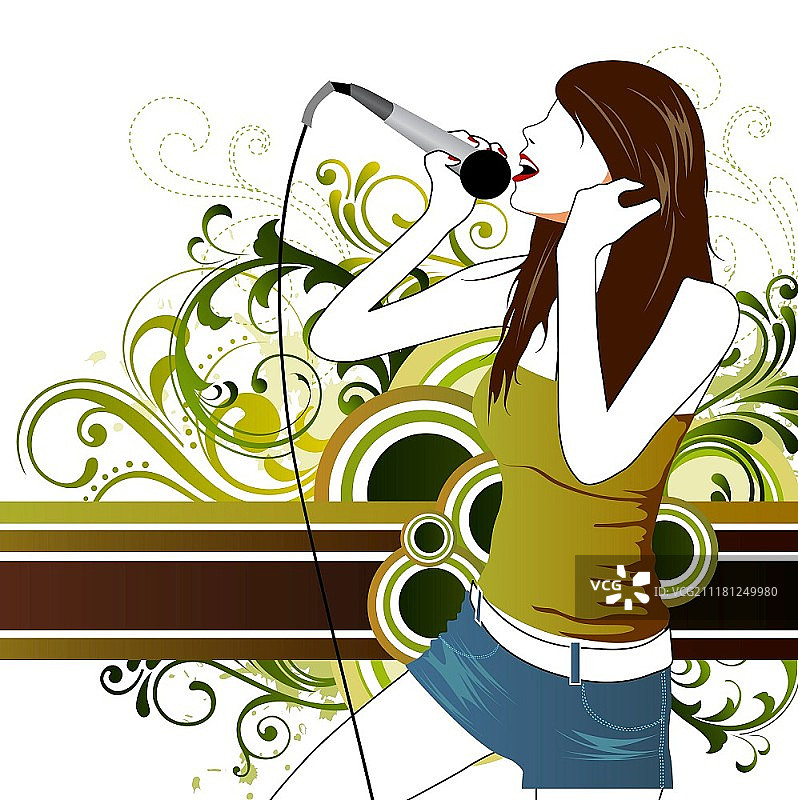 音乐女孩图片素材